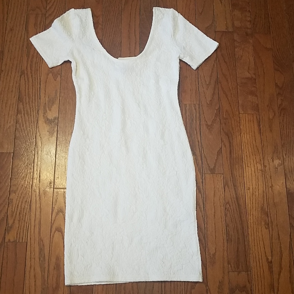 White mini dress